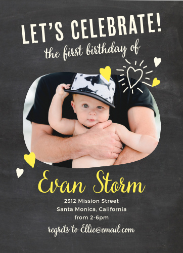 boys first birthday invitations by basic invite