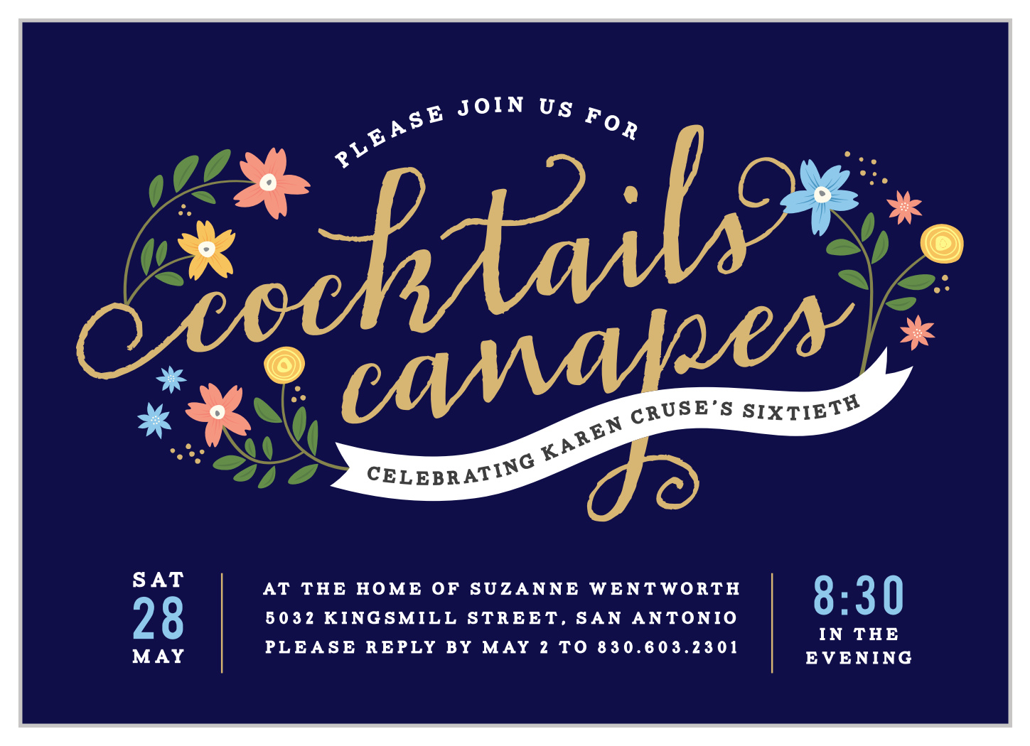 cocktail party invitation