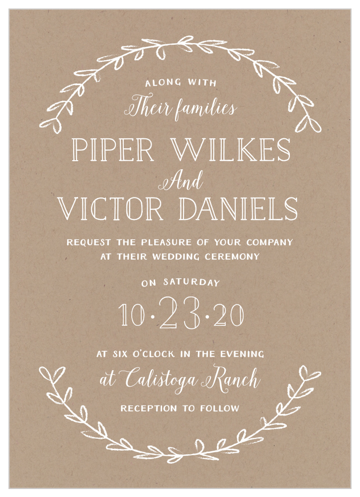 Rustic Wedding Invitations Bridal Shower Personalized Invite RSVP Cards Qty 50