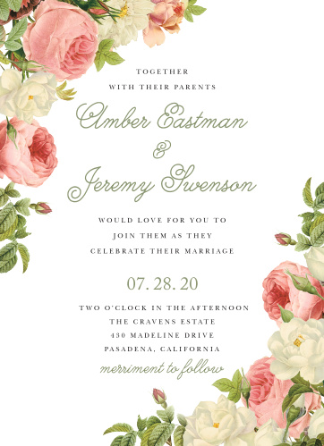 watercolor wedding invitations match your color style free