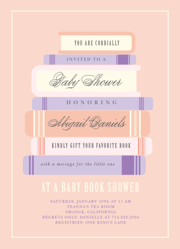 Storybook Baby Shower Invitations Match Your Color Style Free