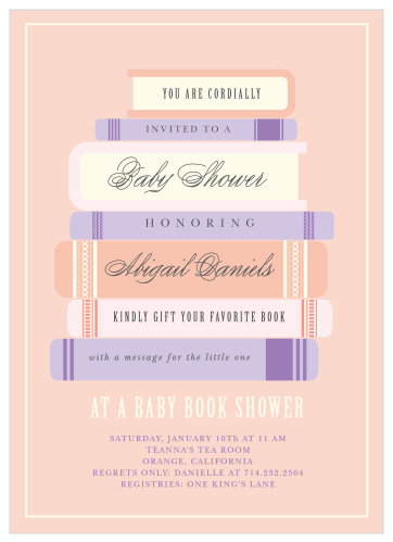 storybook baby shower invitations