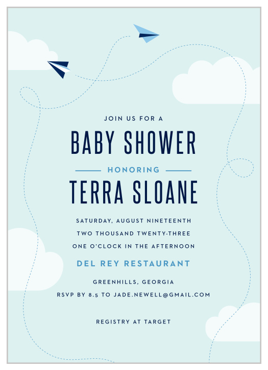 travel baby shower invitations match your color style free travel baby shower invitations