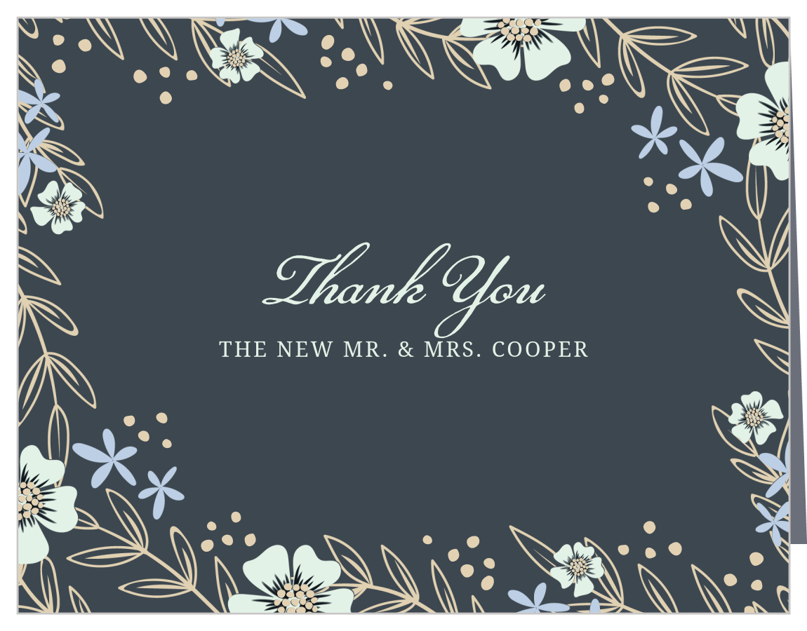 Radiant Garden Wedding Thank You Cards by Basic Invite