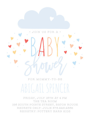 Rainbow Baby Shower Invitations Match Your Color Style Free