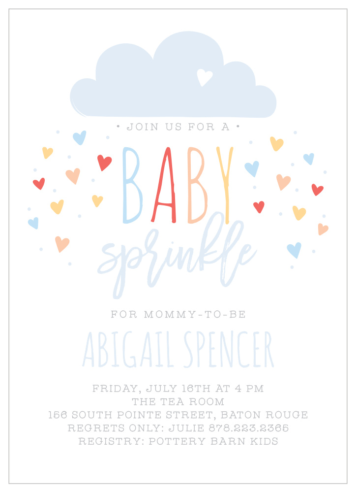 basic invite baby shower