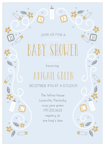 baby shower and diaper party invitations