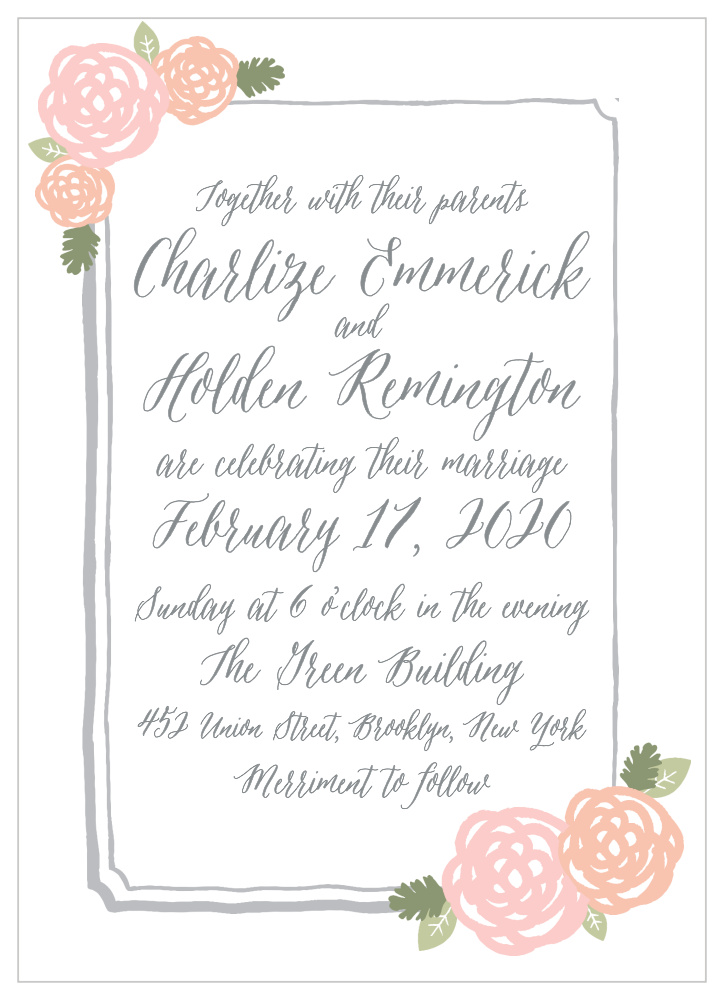 chic wedding invitations