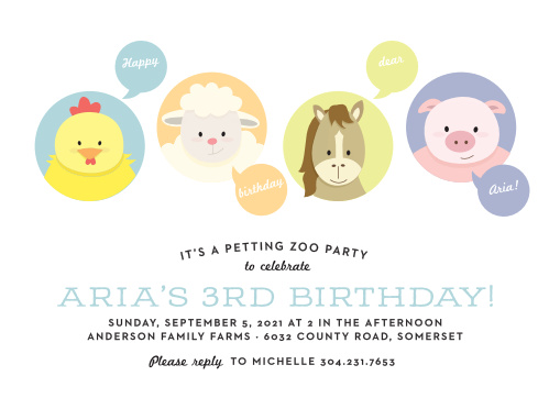 farm birthday invitations match your color style free