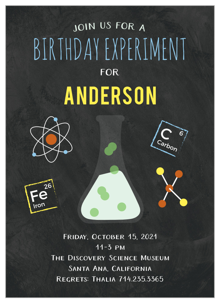 science fair children s birthday party invitations by science fair invitations