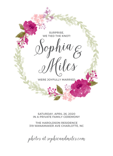 watercolor wedding announcements match