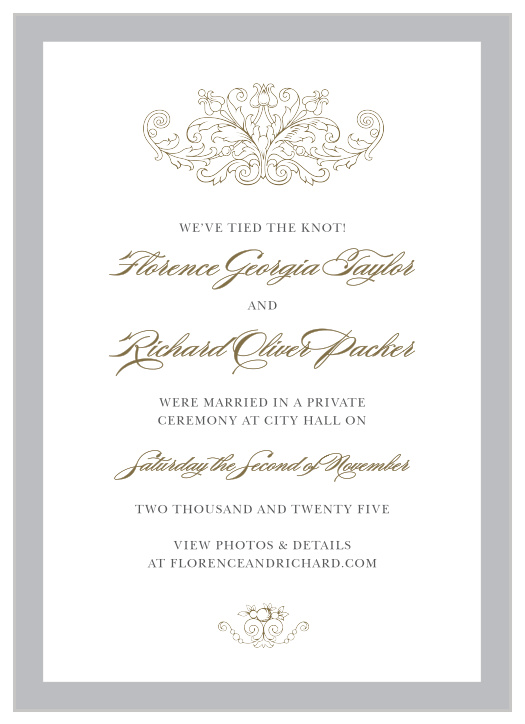 Wedding Announcements | Just Married Designs by Basic Invite
