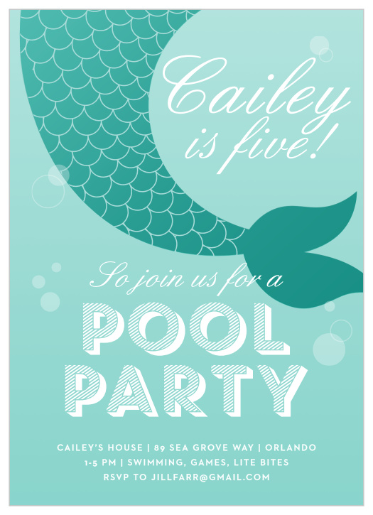 Mermaid Invitation Templates Free Greetings Island