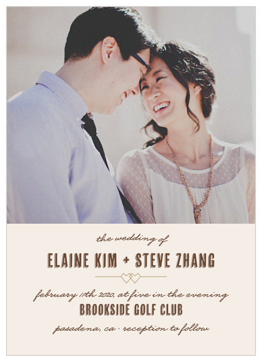 Gather friends and family to your special day with the Linked Hearts Wedding Invitations.