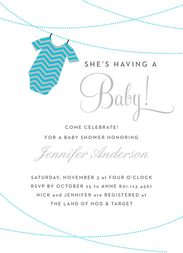 Baby Shower Invitations For Boys Basic Invite