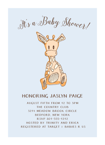 Giraffe Baby Shower Invitations Match Your Color Style Free Giraffe Baby Shower Invitations Match Your Color Style Free