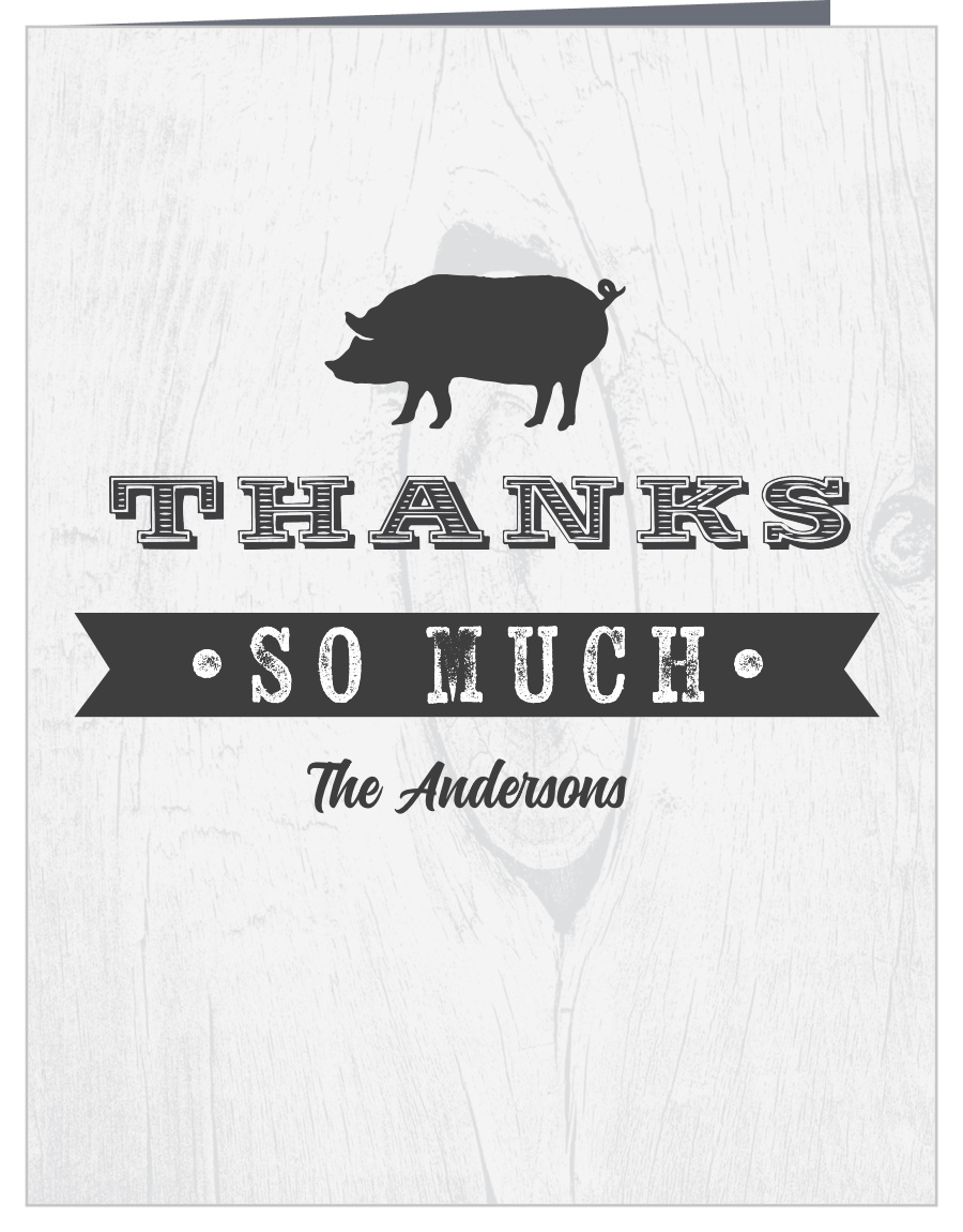 Backyard Barbecue Party Thank You Cards by Basic Invite