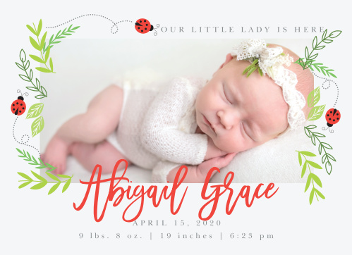 woodland birth announcements