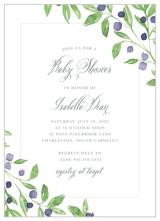 The Farmer's Market Baby Shower Invitation will give a fresh look to your baby shower invitations.