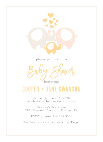 Luxury Baby Shower Invitations Match Your Color Style Free