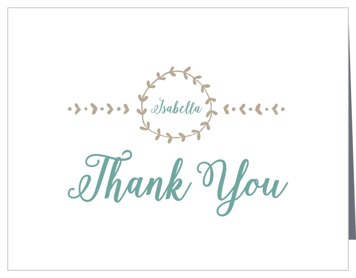 Back To Nature Bat Mitzvah Thank You Cards By Basic Invite