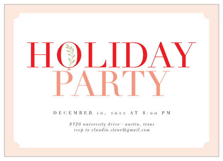 Holiday Party Invitations | 30% Off - Use Code: Holi30