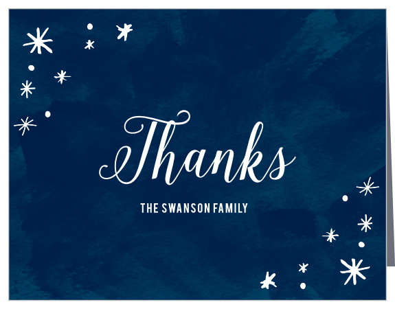 Star Thank You Cards - Match Your Color &amp; Style Free!