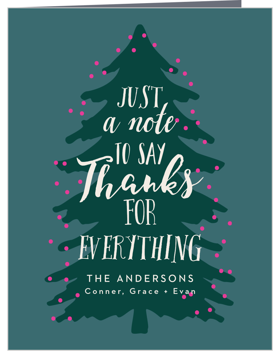 Seasonal Colours Personalized Christmas/New Year/Holiday Party Thank You Cards Seasonal Colours Personalized Christmas/New Year/Holiday Party Thank You Cards