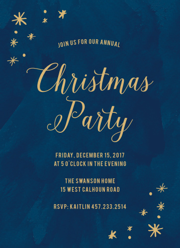 christmas party invitations match