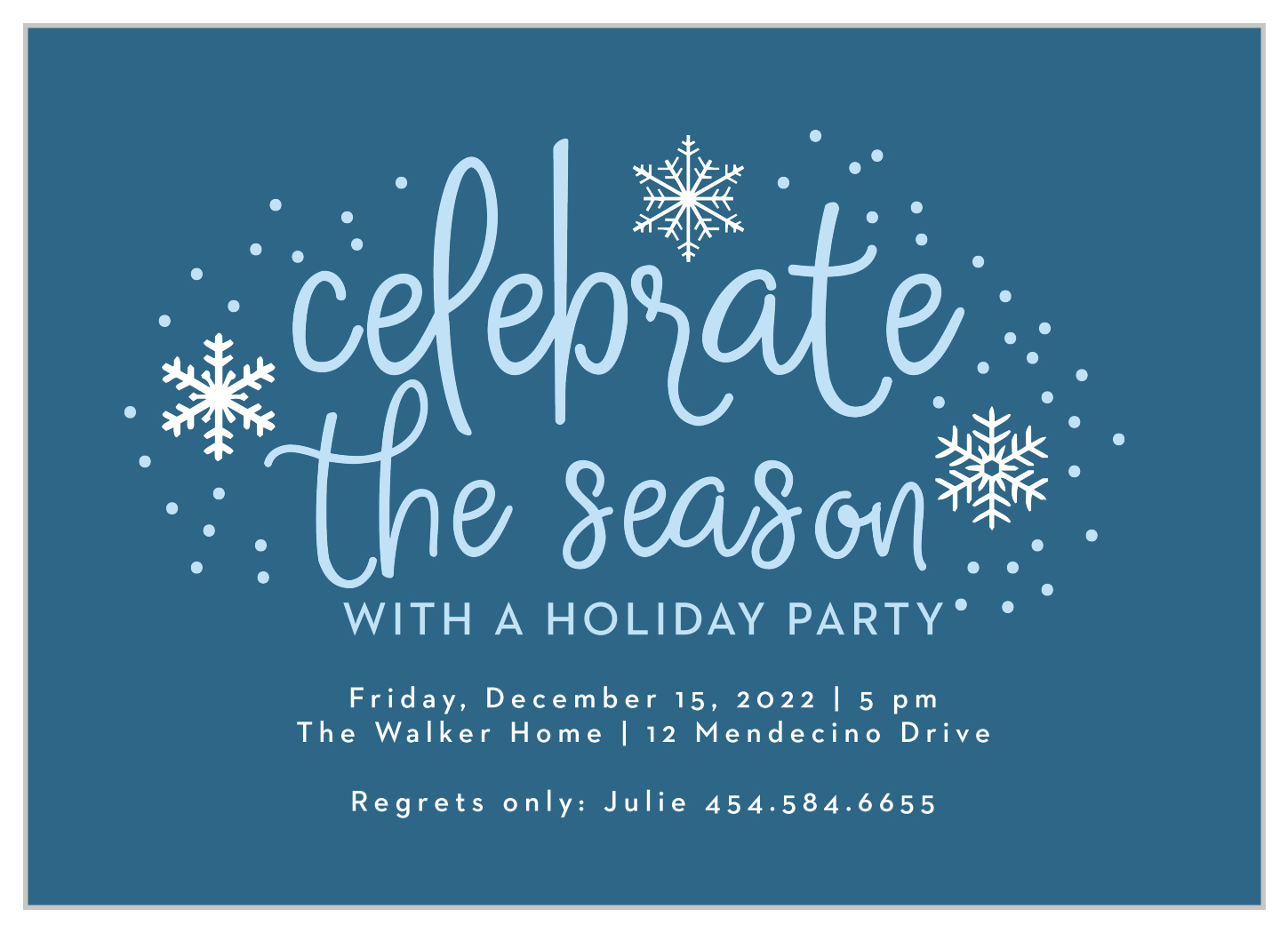 Handwritten Joy Holiday Invitations by Basic Invite