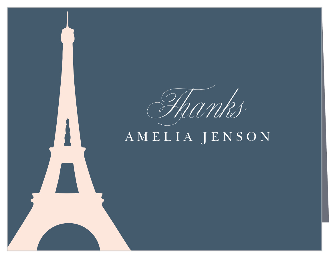 A Night In Paris Sweet Sixteen Thank You Cards By Basic Invite