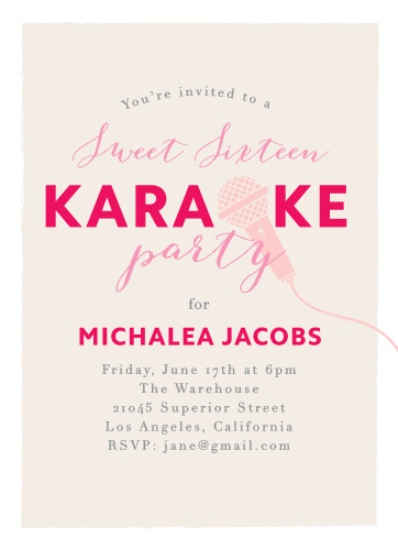 sweet 16 invitations match your color style free basic invite