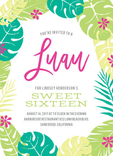 luau birthday invitations match your color style free
