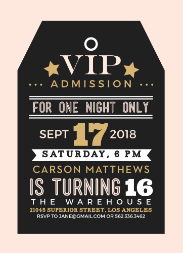 Sweet 16 Invitations Match Your Color Style Free Basic Invite