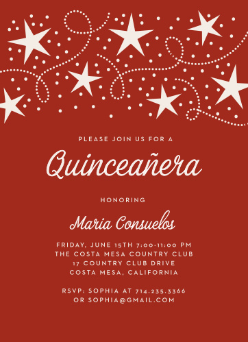 quinceañera invitations match your color style free basic invite