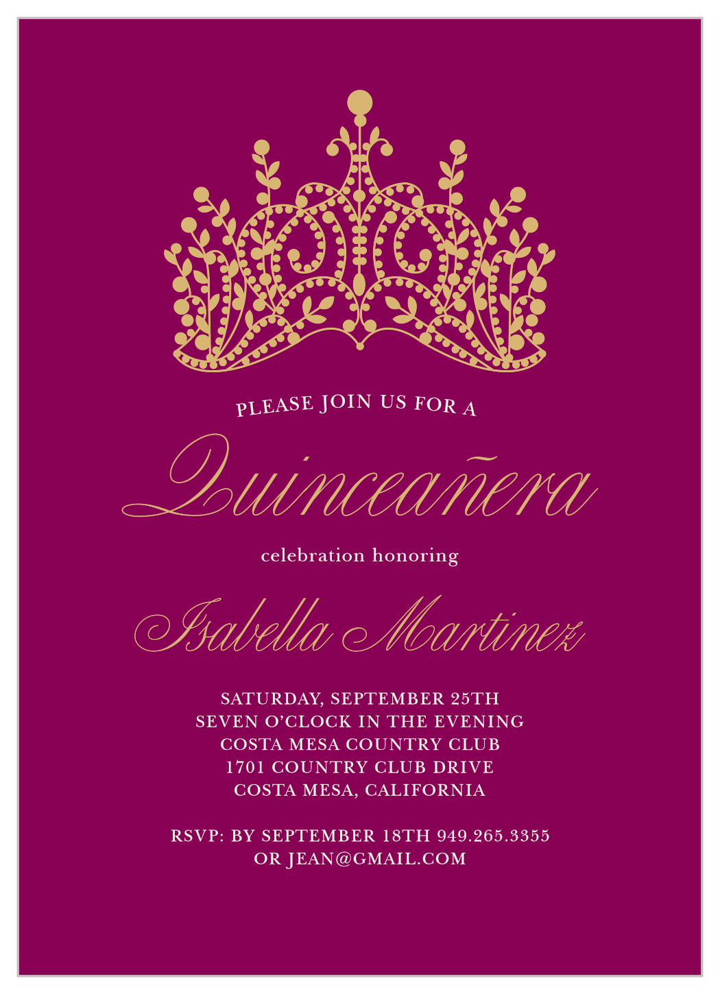 quinceanera invitations