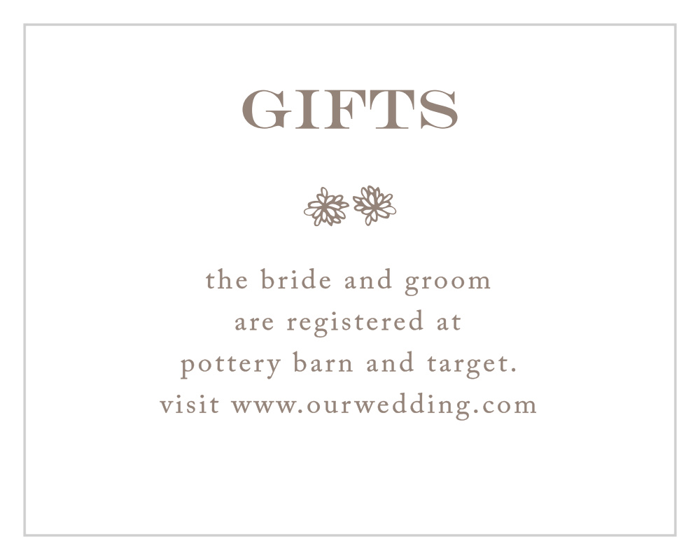 Rustic Barn Registry Cards By Basic Invite