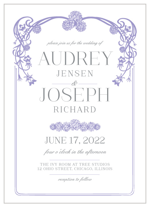 Floral Wedding Invitations - Match Your Color & Style Free!