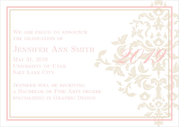 2019 graduation announcements invitations for high school and college