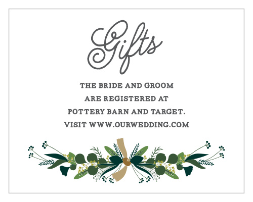 Hanging Garland Wedding Invitations by Basic Invite