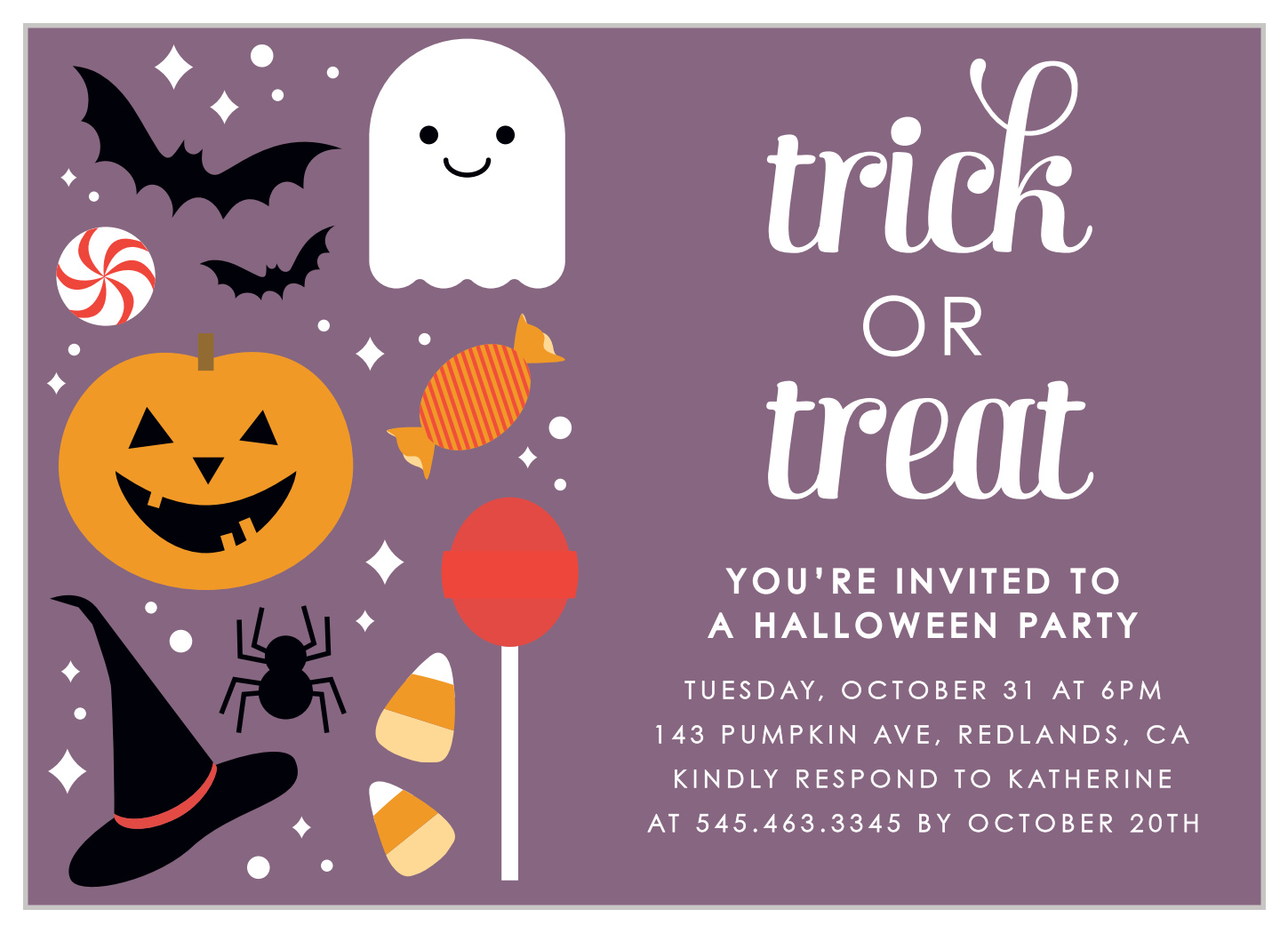 You're Invited To A Halloween Party - Costumes & Candy Halloween Invitations by Basic Invite
