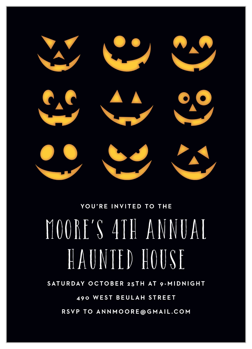 halloween invitations