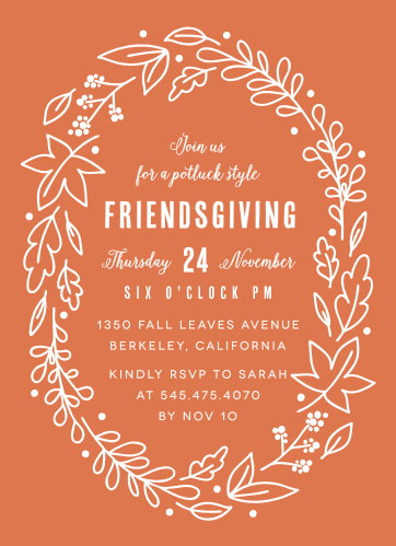 thanksgiving invitations friendsgiving invitations