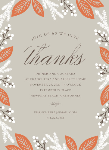 thanksgiving invitations friendsgiving invitations