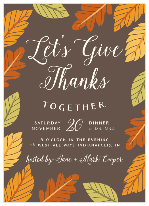 Thanksgiving Invitations Fall Invites 8 ct Thanksgiving Party Picks Decoration 