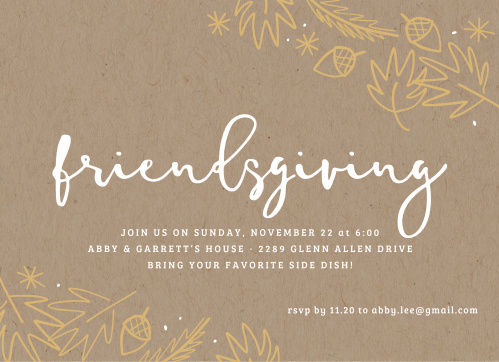 thanksgiving dinner party invitations match your color style free