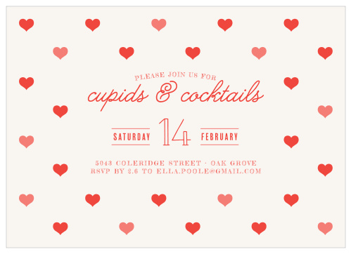 Valentine S Day Party Invitations Match Your Color