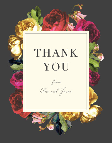 wedding thank you cards wedding thank you notes by basic invite beautiful thank you cards