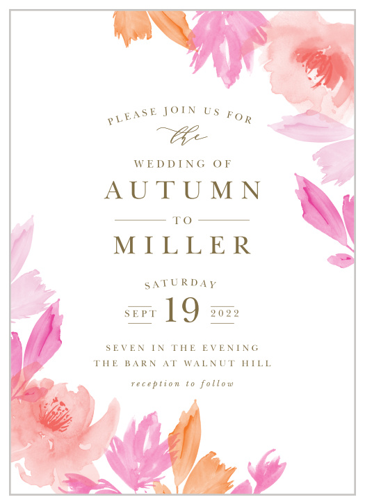 Your guests will adore the Water Rose Wedding Invitations once they receive them.