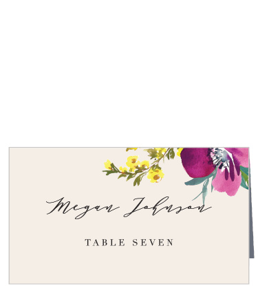 Guide your guests to their respective tables with our Mallow Place Cards.